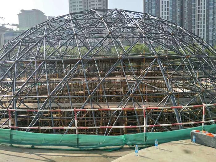 沙河球形网架钢结构施工