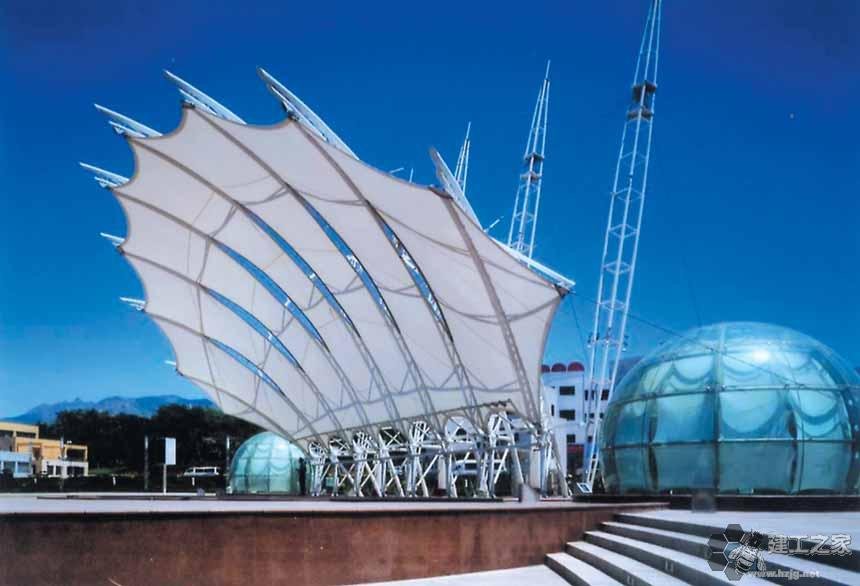 沙河车棚膜结构网架